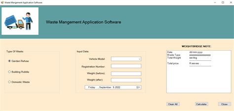 Waste Application Login.